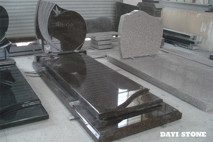 Tan Brown Granite Stone Headstones